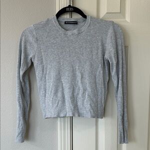 Brandy Melville Ribbed LS Shirt
